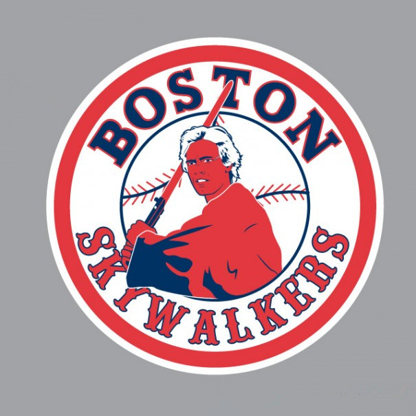 Boston Red Sox Star Wars Logo fabric transfer